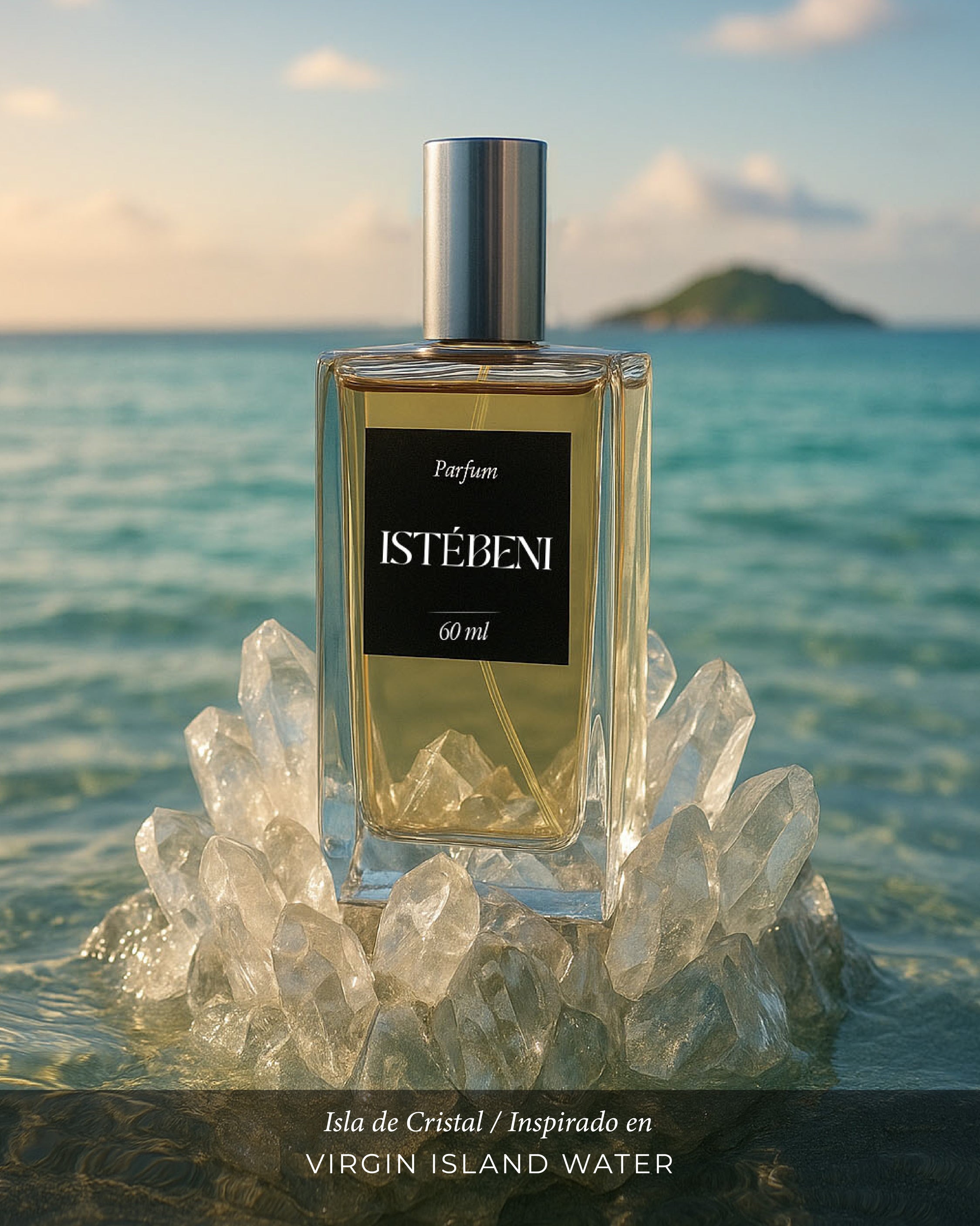 Isla de Cristal — inspirado en "VIRGIN ISLAND WATER"